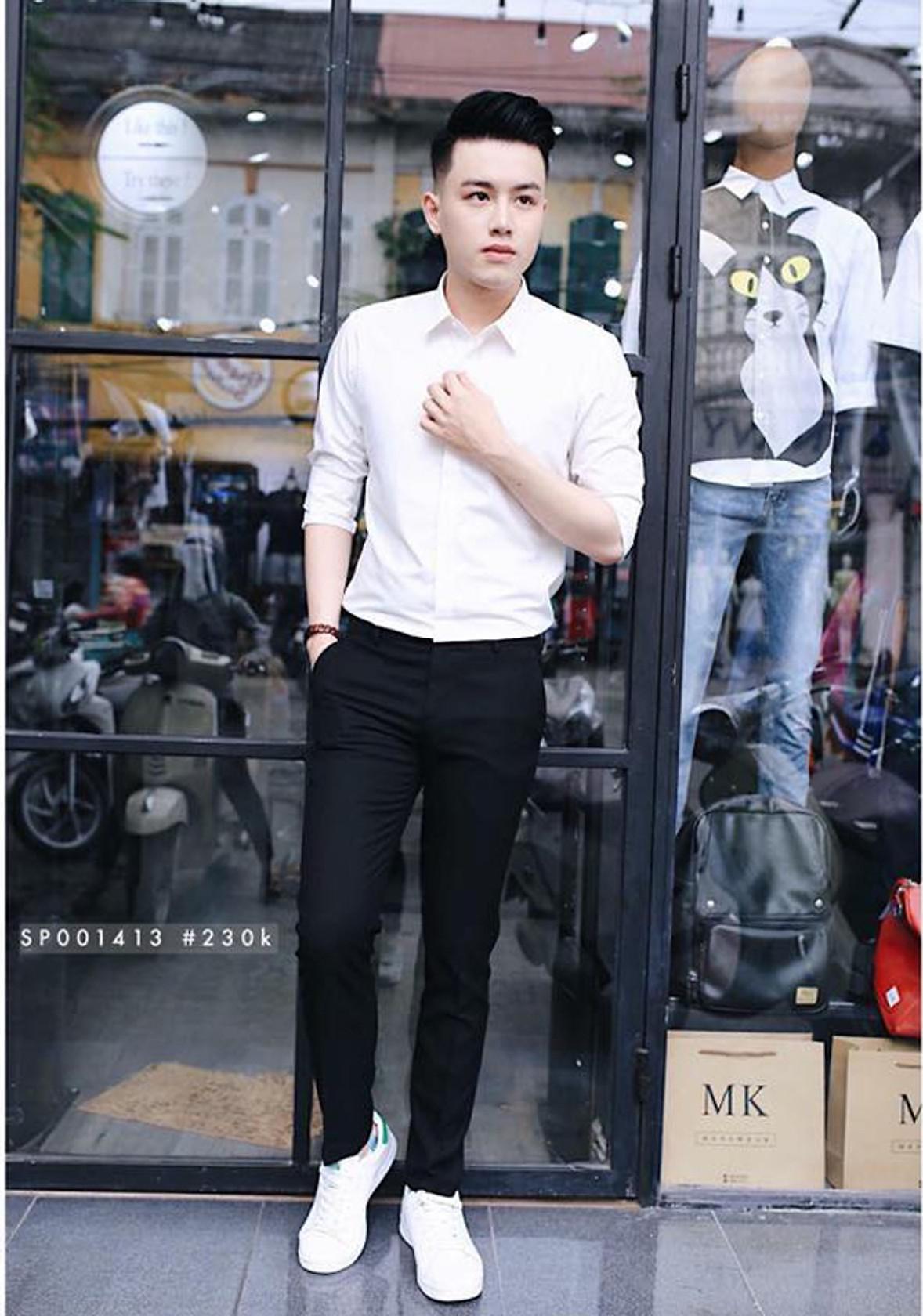 Quần âu nam công sở cao cấp dáng slimfit phong cách trẻ trung Hàn Quốc