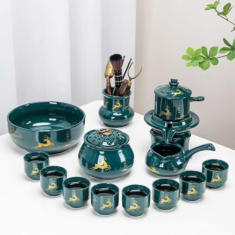 Bộ ấm pha trà cao cấp bằng gốm sứ cao cấp