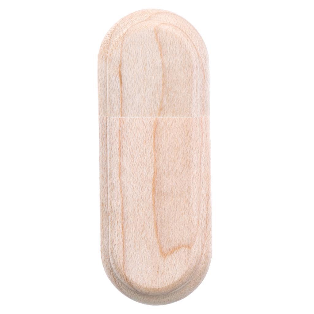Wood Oval USB 2.0 Memory Stick Flash Drive  for Laptop Computer