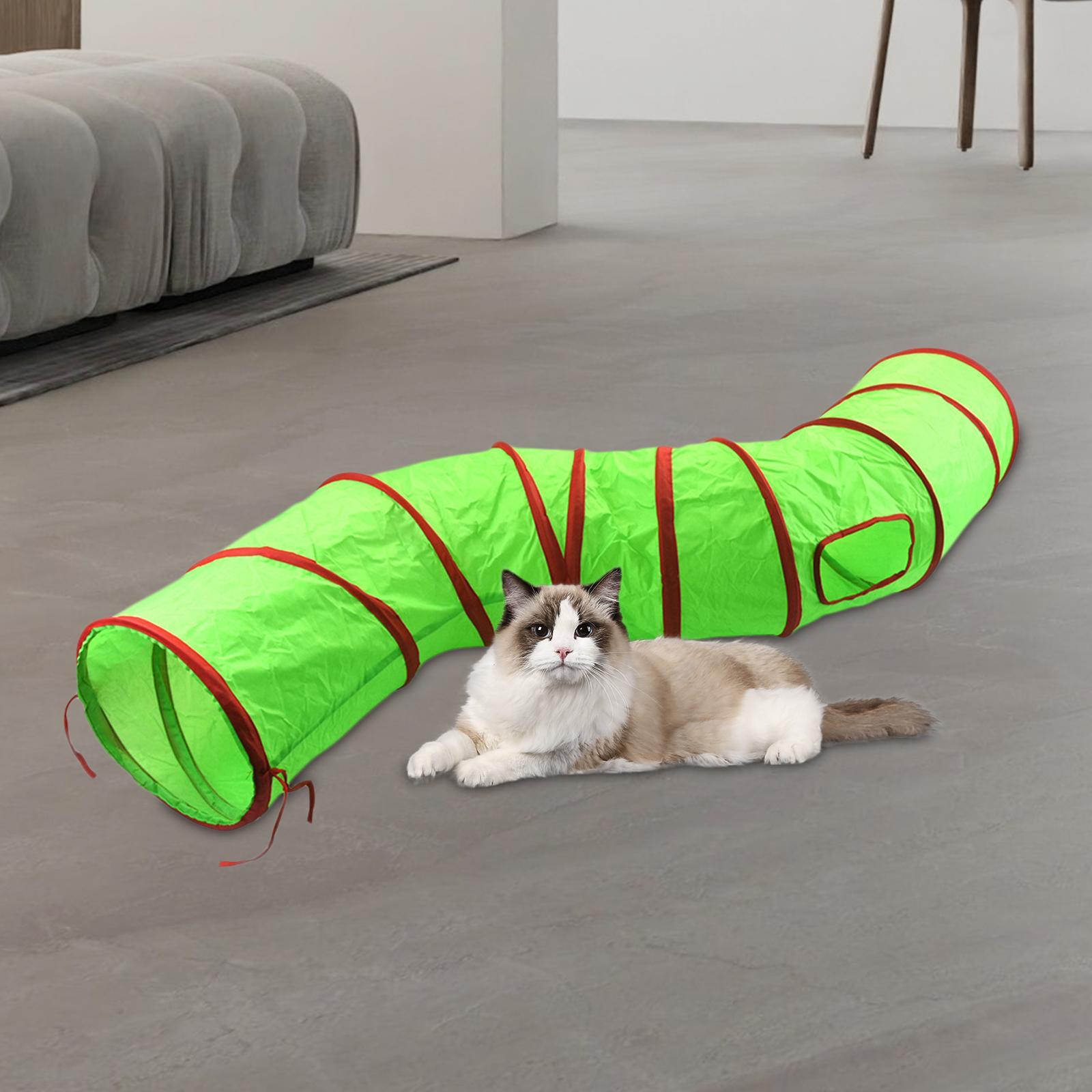 Cat Tube Tunnel Durable Collapsible Play Tunnel Dogs for Game Hamster Kitten