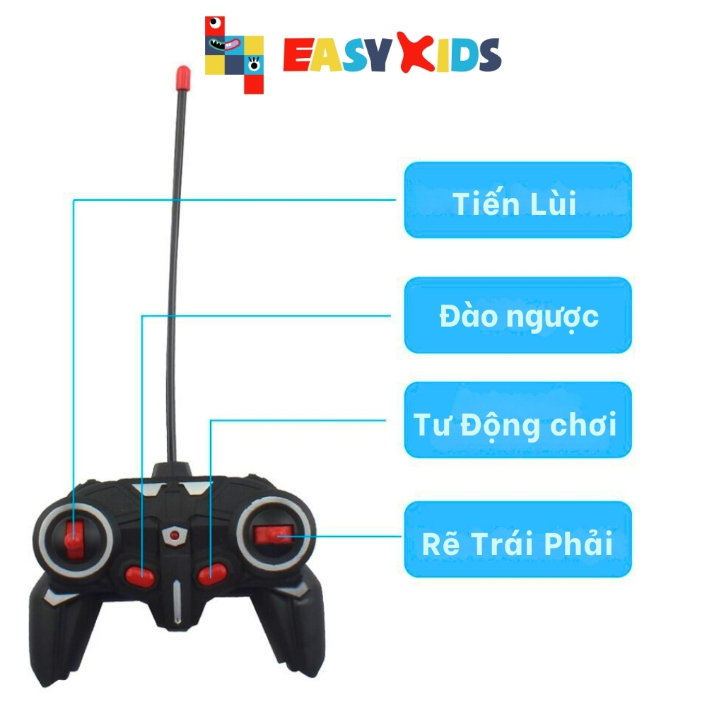 Đồ Chơi Xe Máy Xúc Điều Khiển Từ Xa Có Sạc Đầu Múc 5 Kênh