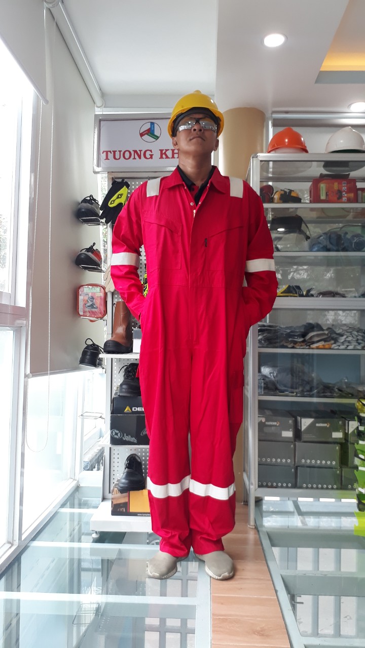 QUẦN ÁO LIỀN QUẦN CHÁY CHẬM TARASAFE ẤN ĐỘ - 100%COTTON - CODE C260- MÀU ĐỎ