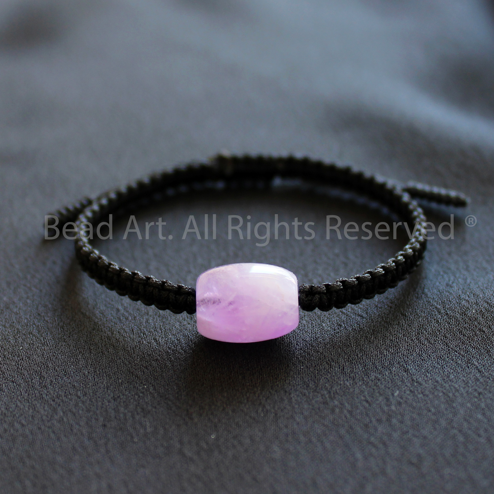 Vòng Tay 14x10MM Đá Thạch Anh Tím, Amethyst Quartz Loại AA, Vòng Tay Phong Thuỷ, Chuỗi Hạt, Mệnh Hoả, Thổ - Bead Art