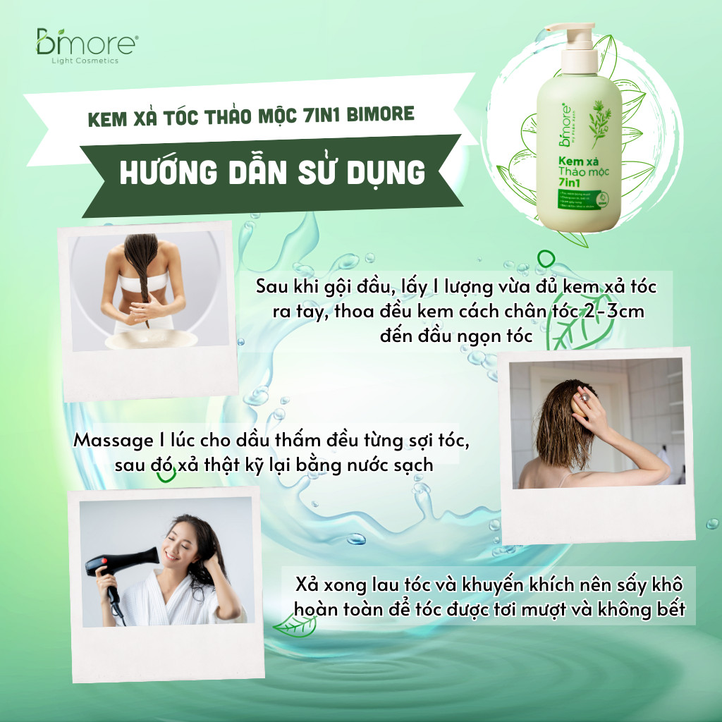 Kem xả thảo mộc 7in1_300ml - Hương nước hoa Hoa cỏ phương Đông