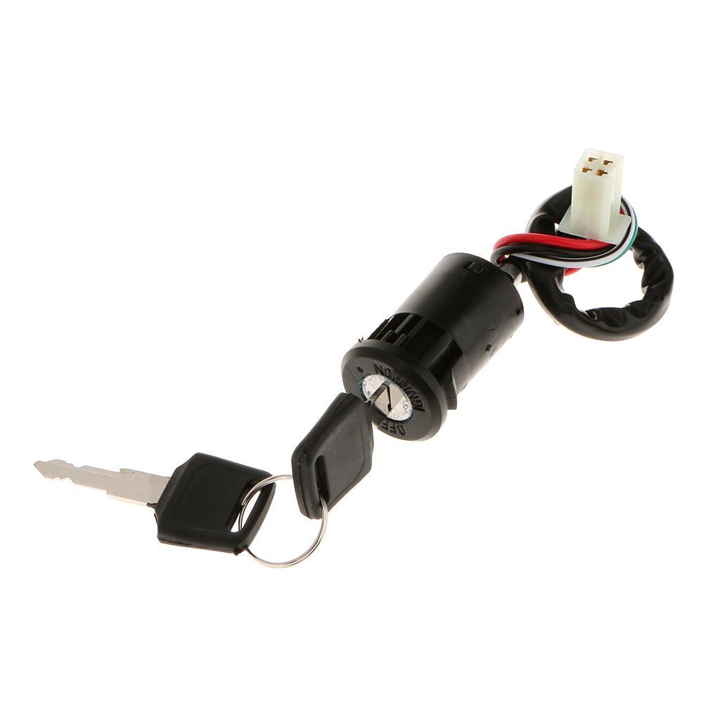 3 Pieces Ignition Lock Cylinder Replacement Suitable for ATV Quad & Dirt Bikes 70cc