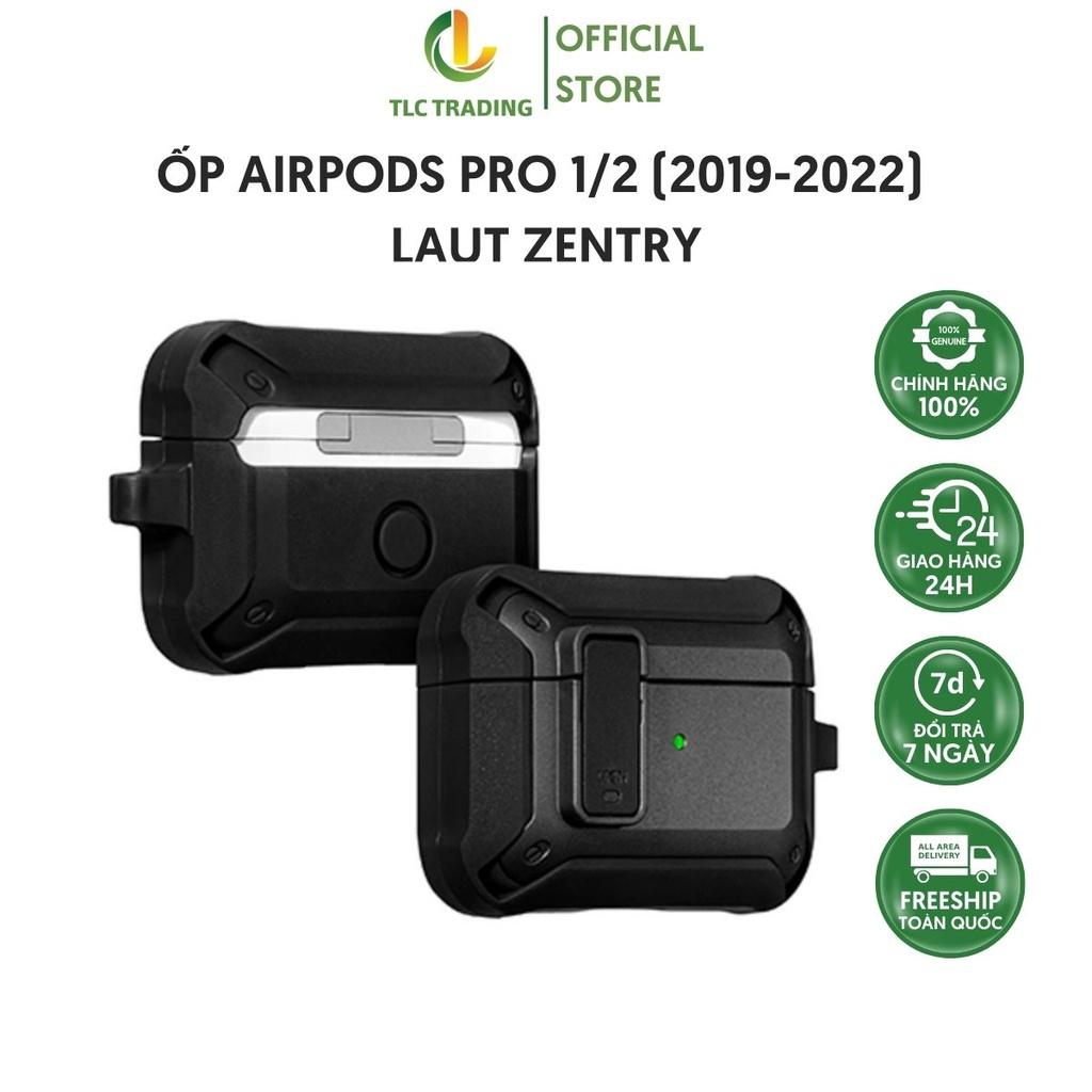 Ốp dành cho Airpods Pro 2/1 LAUT Zentry Có Thể Sử Dụng Sạc Không Dây Cao Cấp Chống Sốc- Hàng chính hãng