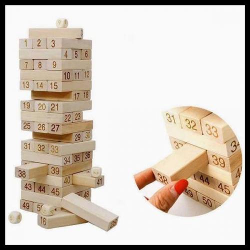 BỘ ĐỒ CHƠI RÚT GỖ WISS TOY và 4 xúc xắc - BY9020