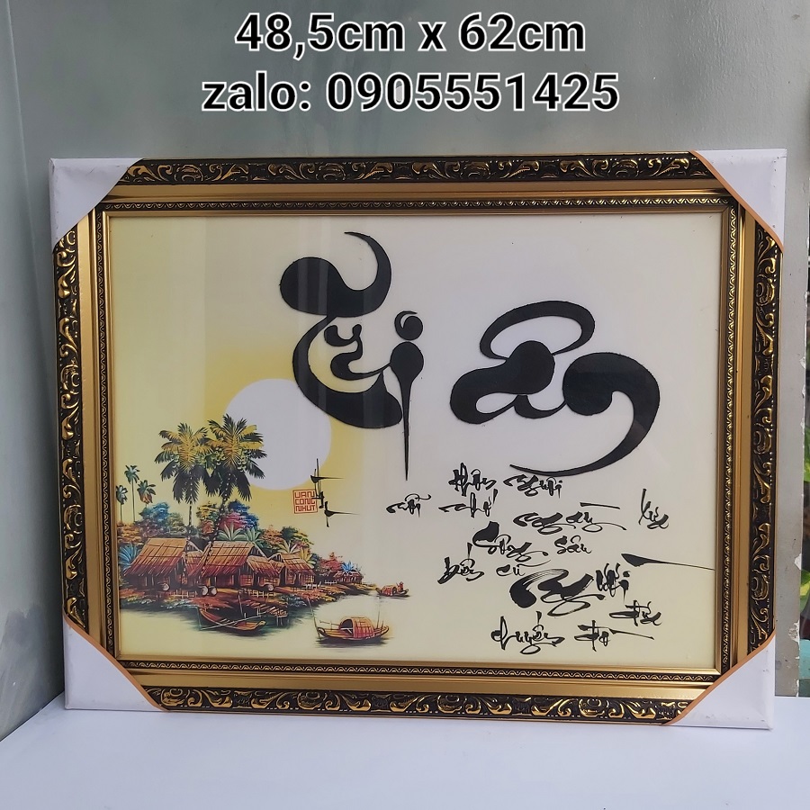Thư pháp TRI ÂN Thầy cô. Quà tặng 20/11, 8/3, 20/10, sinh nhật, tết. Tranh treo tường, trang trí.