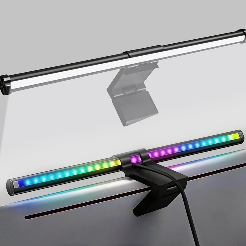 Đèn Led Treo Màn Hình C105 RGB Gắn Nam Châm Cảm Ứng 3 Chế Độ Màu USB Cho Máy Tính - Hàng Nhập Khẩu