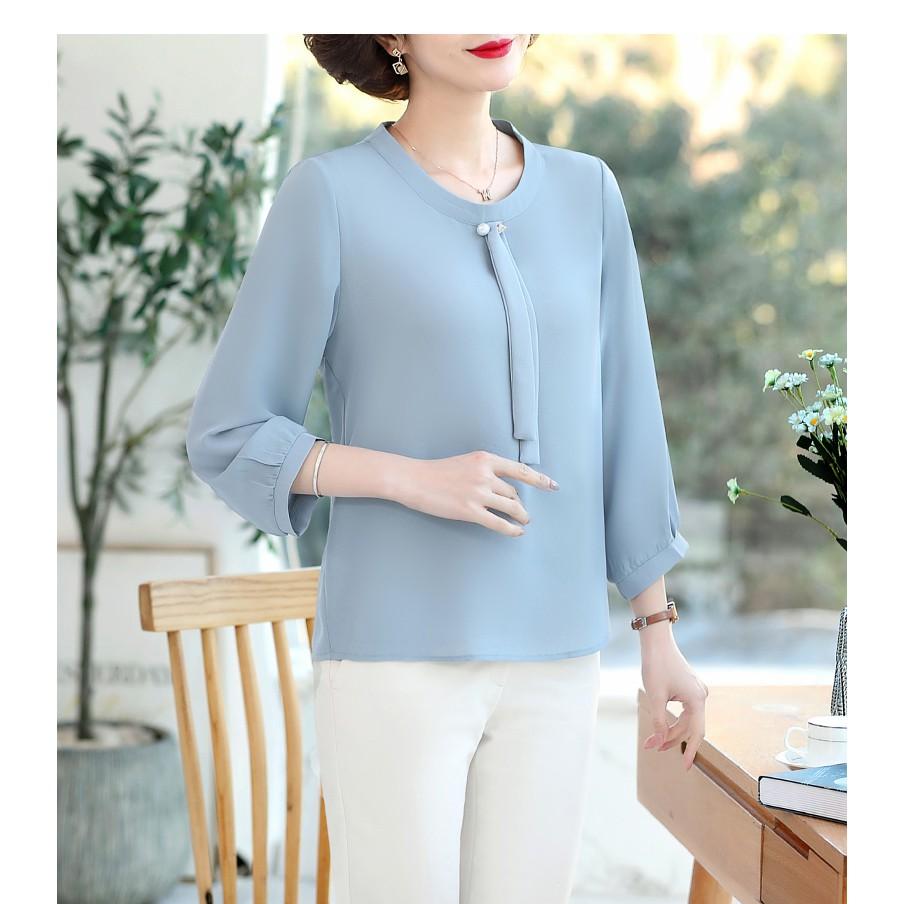 áo kiểu trung niên thanh lịch (thoitrangbigsize05) n49-221