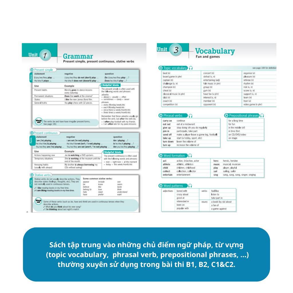 Sách - Destination Grammar &amp; Vocabulary B1, B2, C1 &amp; C2 - Kèm Đáp Án - MCBooks