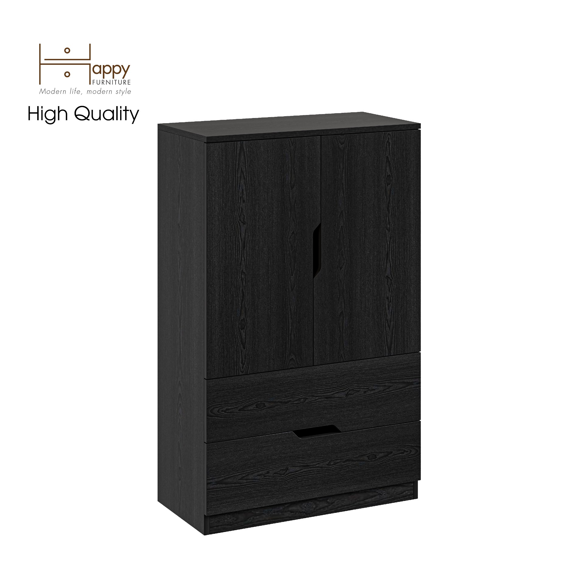 [Happy Home Furniture] DASH, Tủ đựng đồ 2 ngăn kéo ,  70cm x 35cm x 112cm ( DxRxC), TCM_027
