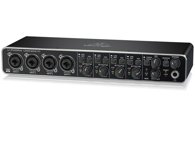 Sound card thu âm Behringer U-PHORIA UMC404HD- Hàng chính hãng