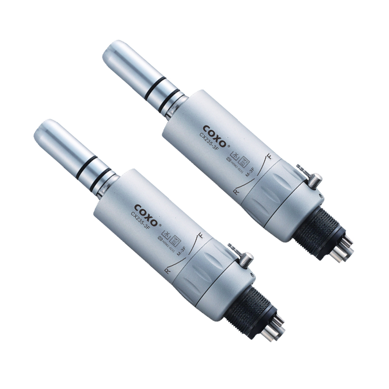 COXO CX235-3F cầm tốc độ thấp Nút nhấn kiểu E Mũi thẳng Hình nón Chốt tương phản Góc 2/4 lỗ Nha khoa