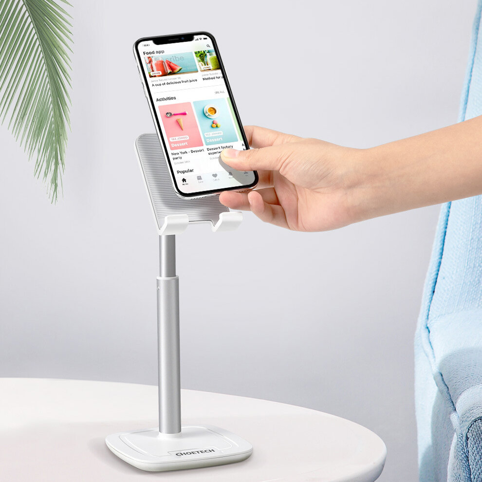 Giá đỡ điện thoại hợp kim nhôm đa năng hiệu CHOETECH H035 cho điện thoại điện thoại / giá đỡ máy tính bảng - Hàng chính hãng