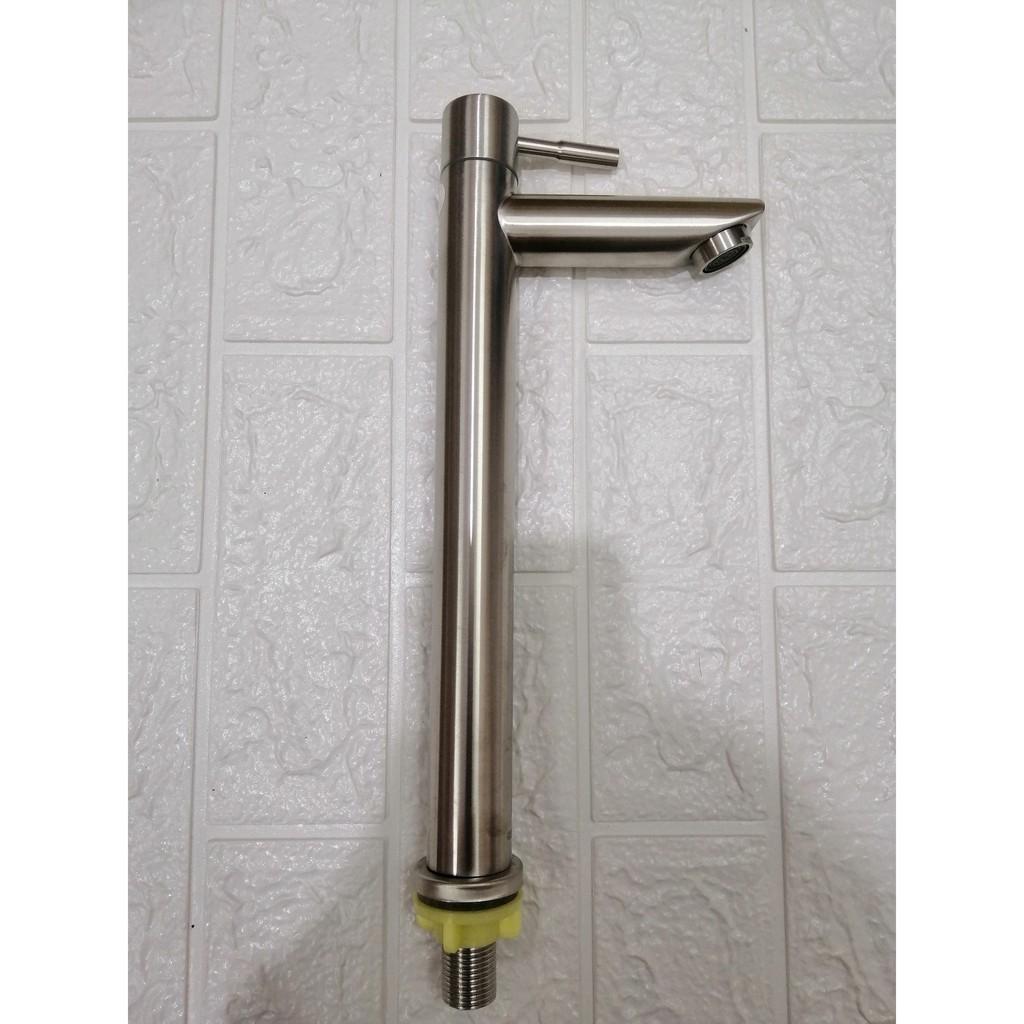 Vòi lavabo lạnh inox 304