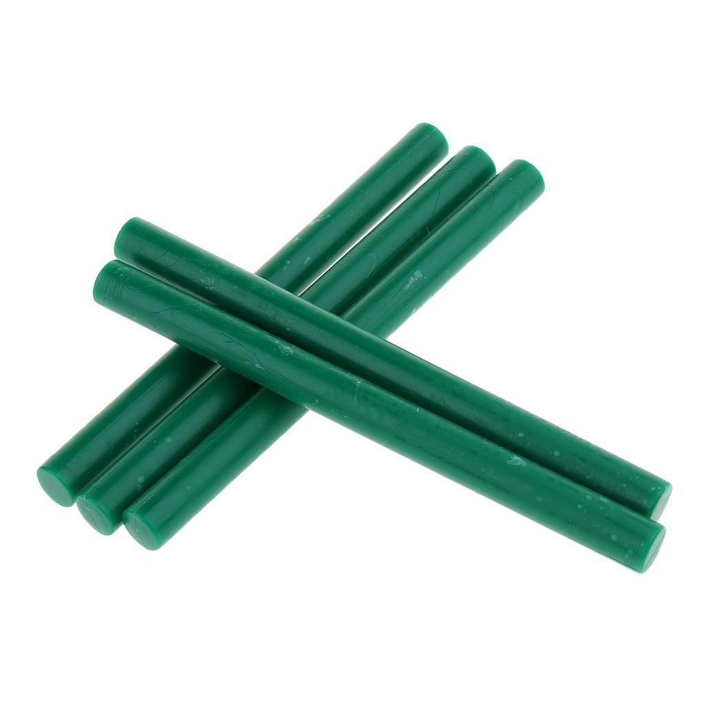 15xVintage Round Sealing Wax Stick Seal Stamp Glue for Wedding Party Green