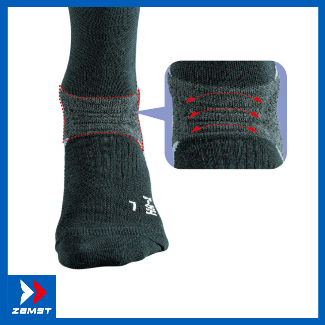 Vớ đa năng hỗ trợ nâng vòm, viêm cân gan chân, nén bắp chân ZAMST  HA-1 Compression (Socks)