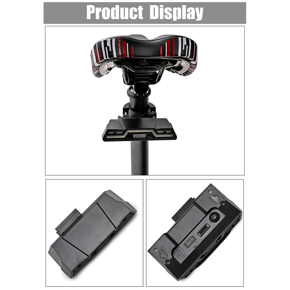 Đèn hậu xe đạp siêu sáng với LED 85LM, bằng chất liệu ABS không thấm nước, sạc USB