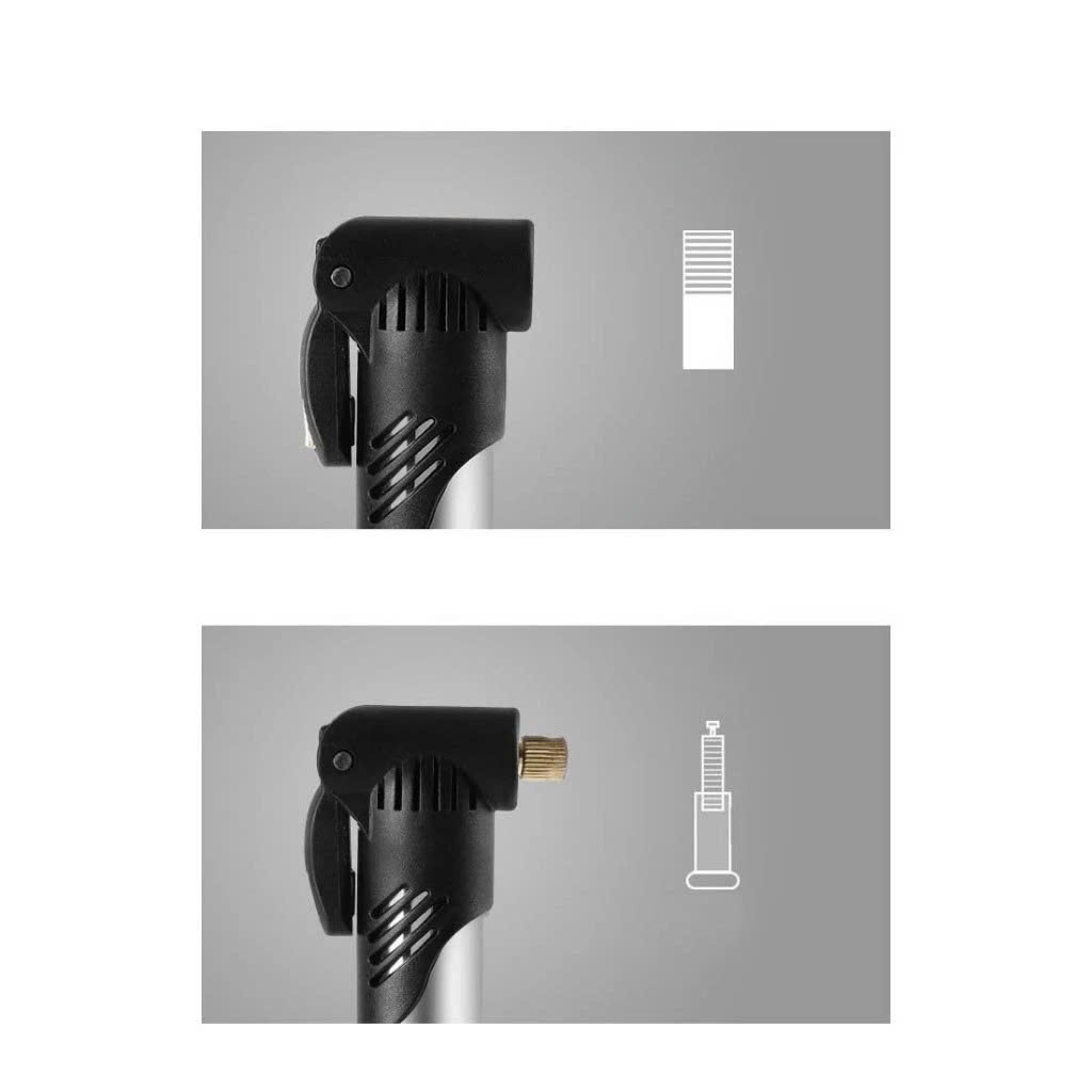 Bơm Xe Đạp Mini Treo Xe Gắn Khung Sườn Có Đế Gắn Sử Dụng Khẩn Cấp 70Psi Siêu Nhẹ Xy Lanh Lõi Nhôm BƠM XE ĐẠP
