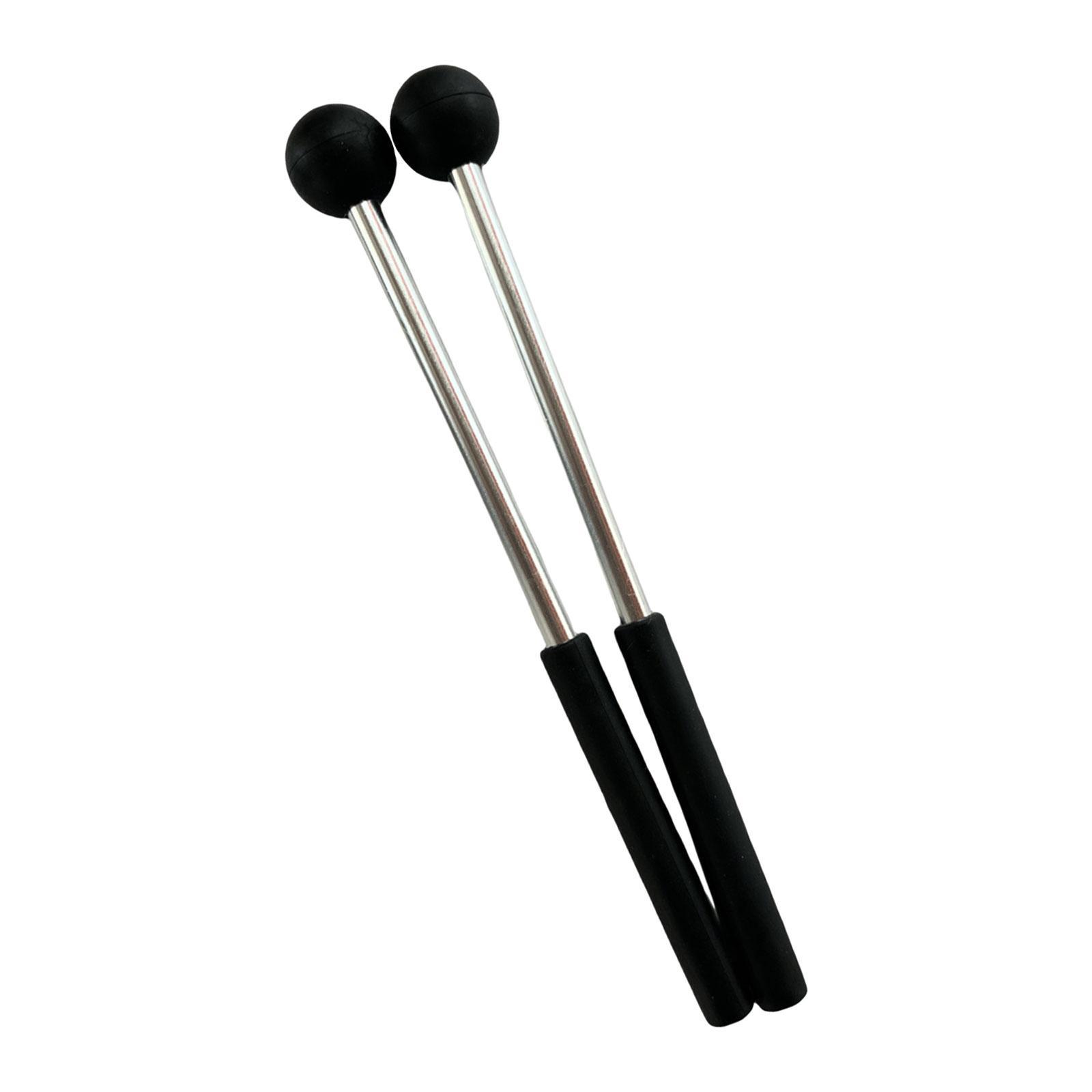 2Pcs Percussion Drumsticks 8.6" Aluminum Rod for Yoga Glockenspiel Xylophone