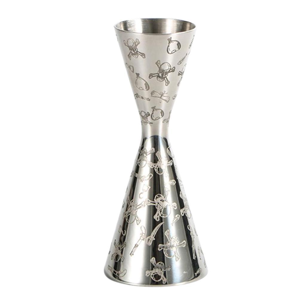 Cocktail Jigger Bartender Tool Liquor Measuring Cup Stainless Steel 1oz/2oz