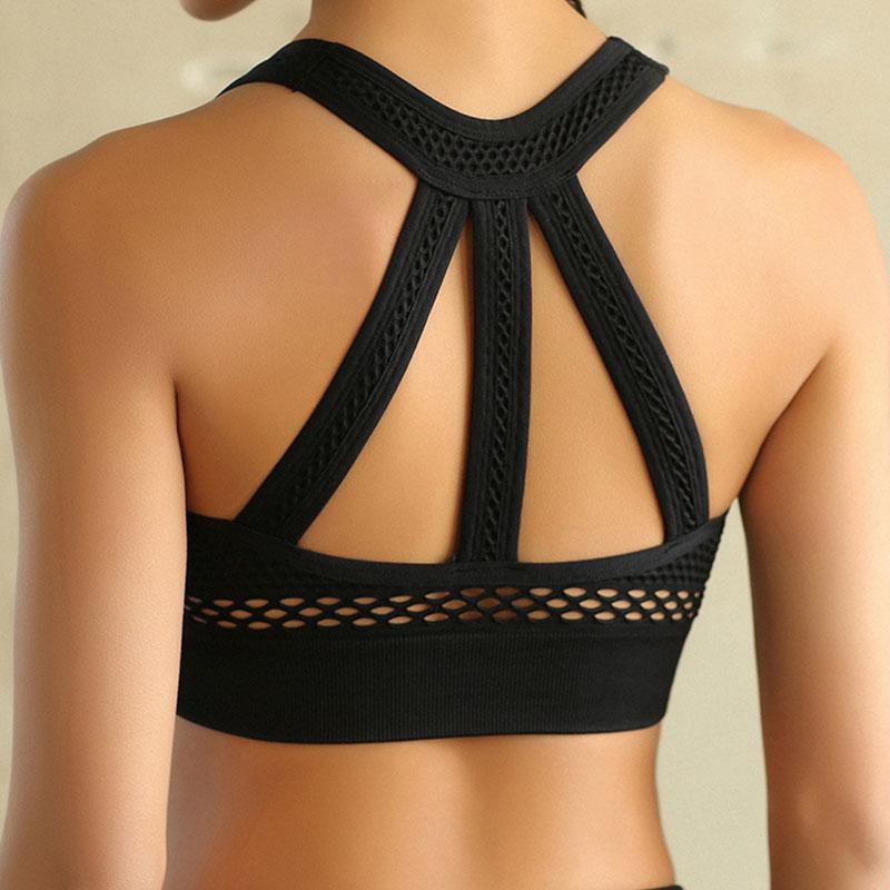 Phụ Nữ Áo Ngực Thể Thao Cao Cấp Va Đập Cao Cho Tập Yoga Thể Dục Chạy Miếng Lót Crop Top Thể Thao Xe Tăng, Yoga Thể Thao Đẩy Lên áo Ngực Bra Nữ