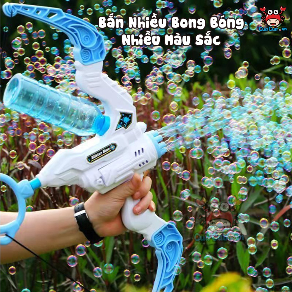 Cung bắn bong bóng, cung bắn nước đồ chơi ngoài trời mẫu súng nước bắn bong bóng cỡ lớn cho bé vui chơi vận động