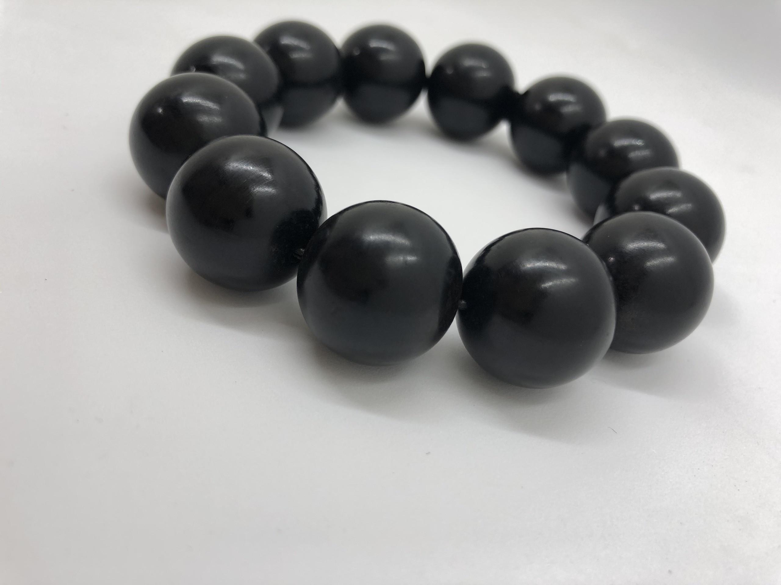 VÒNG TAY GỖ MUN SỪNG 20LY DÀNH CHO NAM