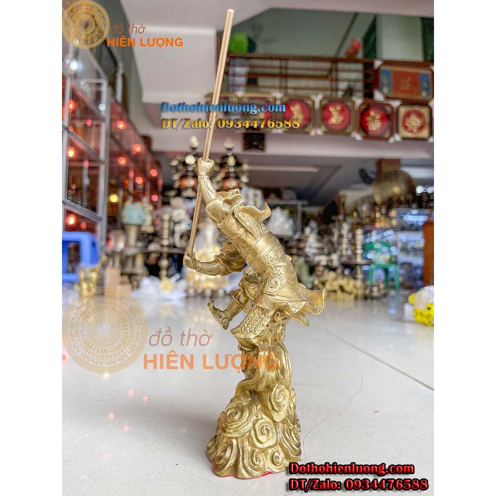 Tượng Tôn Ngộ Không - Tề Thiên Đại Thánh Cầm Gậy Như Ý Bằng Đồng Thau Cao 18cm
