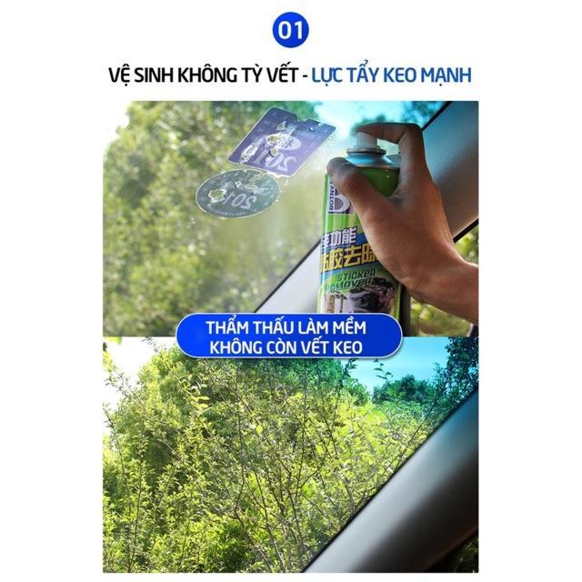 Bình dung dịch chai xịt tẩy keo dán băng dính đa năng Sticker Remover rửa sạch vết 3m decal nhựa đường