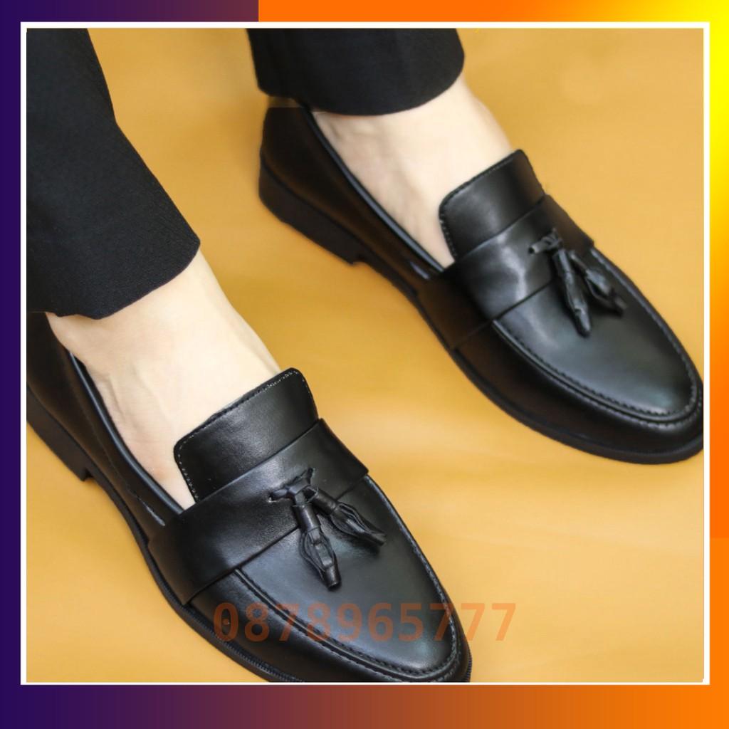 Giày Lười Nam Đẹp Giá Rẻ Da Trơn Mã L192