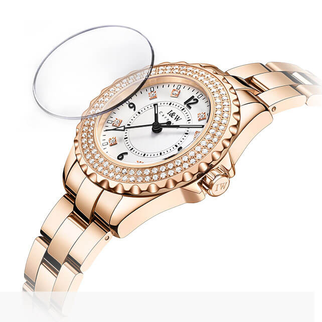 Đồng hồ nữ chính hãng I&amp;W CARNIVAL IW703L-5 Kính sapphire ,chống xước ,Chống nước 30m ,Bảo hành 24 tháng,Máy điện tử(Pin), dây thép 316L không gỉ , thiết kế đơn giản dễ đeo