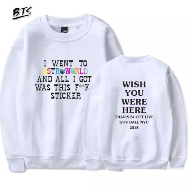 Áo sweater nam nữ 3 size M-L-XL nhận in theo yêu cầu