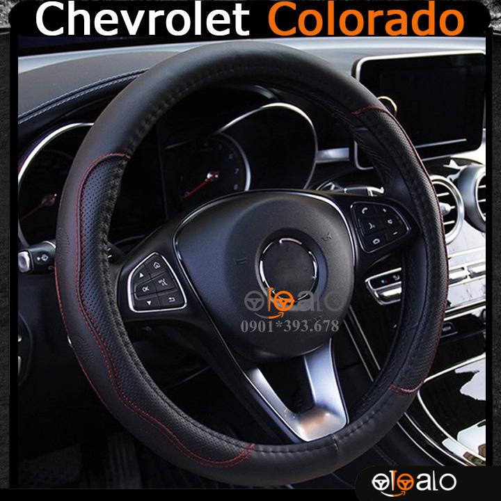 Bọc vô lăng volang xe Chevrolet Colorado da PU cao cấp BVLDCD - OTOALO