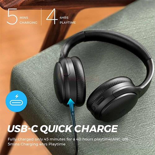 Tai nghe chụp tai Bluetooth Soundpeats A6 - Hàng chính hãng