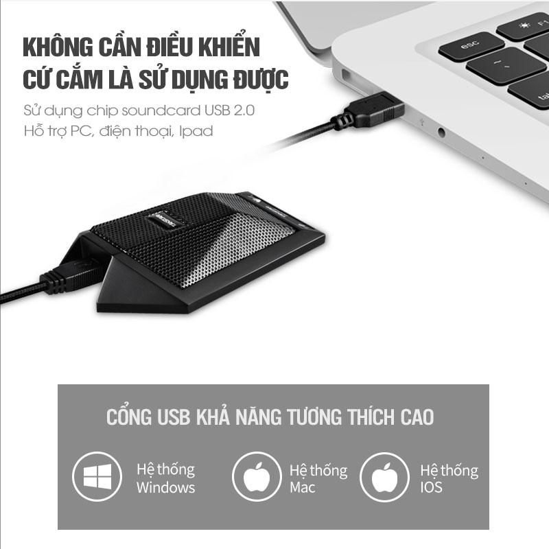 TAKSTAR BM-621 USB, Micro họp trực tuyến, họp online dùng cổng USB, Hàng Chính Hãng