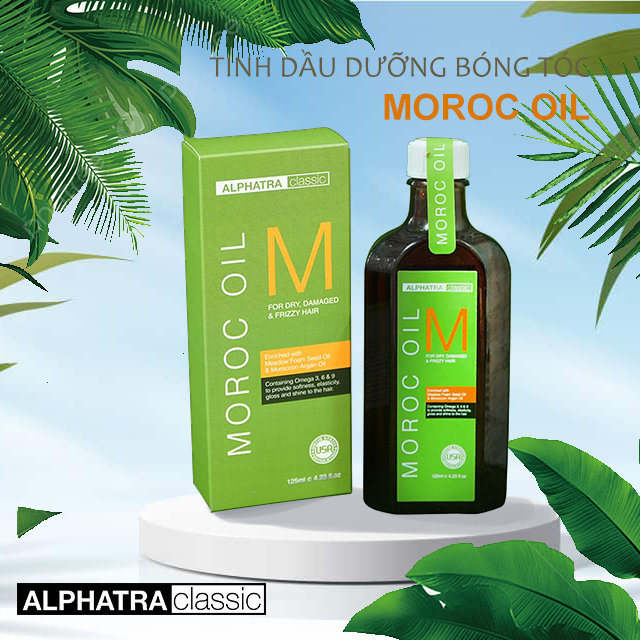 Alphatra Classic | Tinh Dầu Dưỡng Bóng Tóc - MOROC OIL ORGANIC USA 50ml