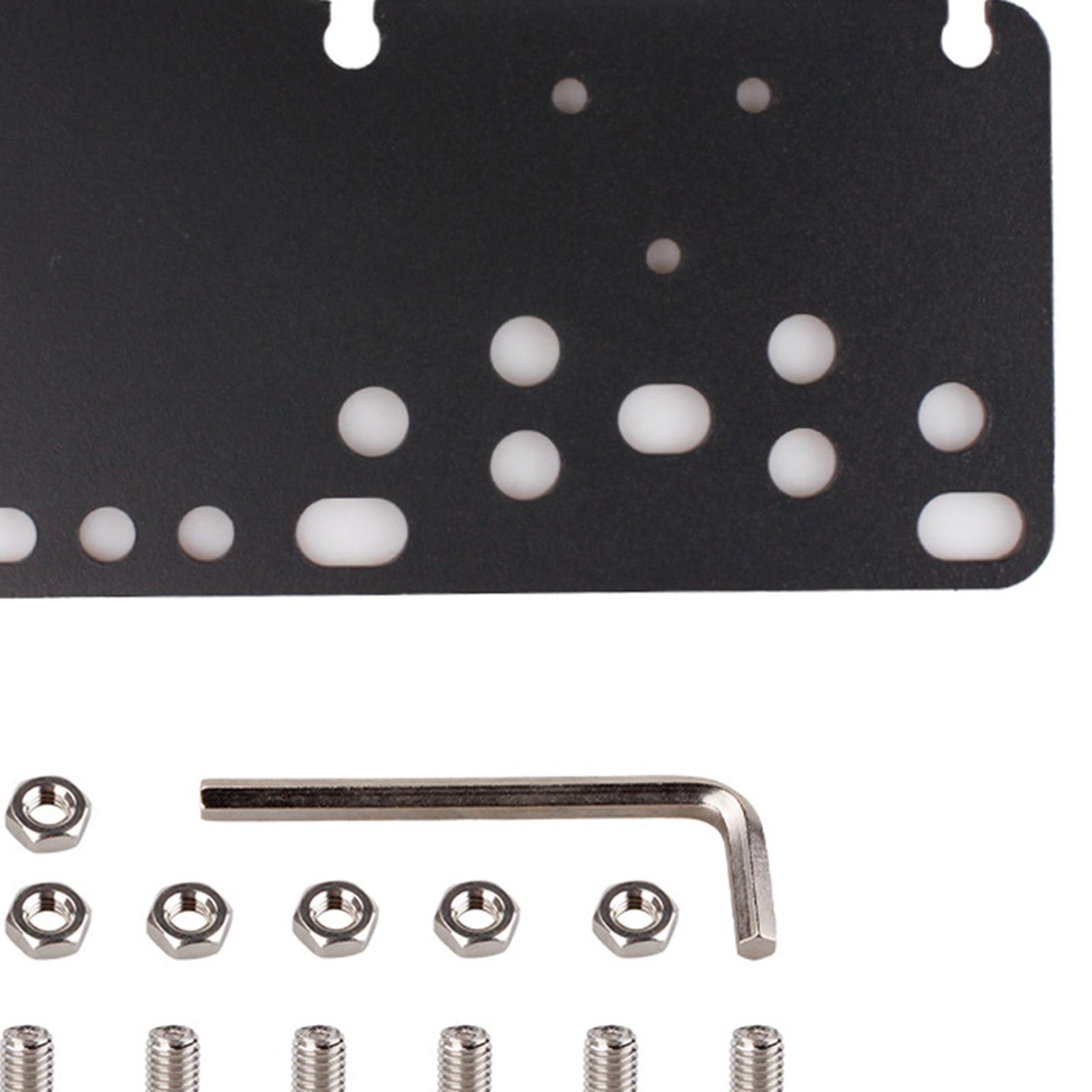 USB Handbrake Plate PC USB Handbrake Bracket Controllers Attachments Assembly Direct Replaces Easy Installation Aluminum Alloy Universal Fit