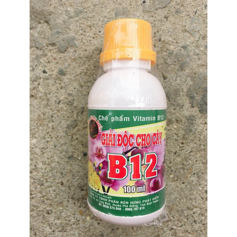 Vitamin B12 cho lan, cây cảnh 100ml Giải độc cây- Tái tạo tế bào