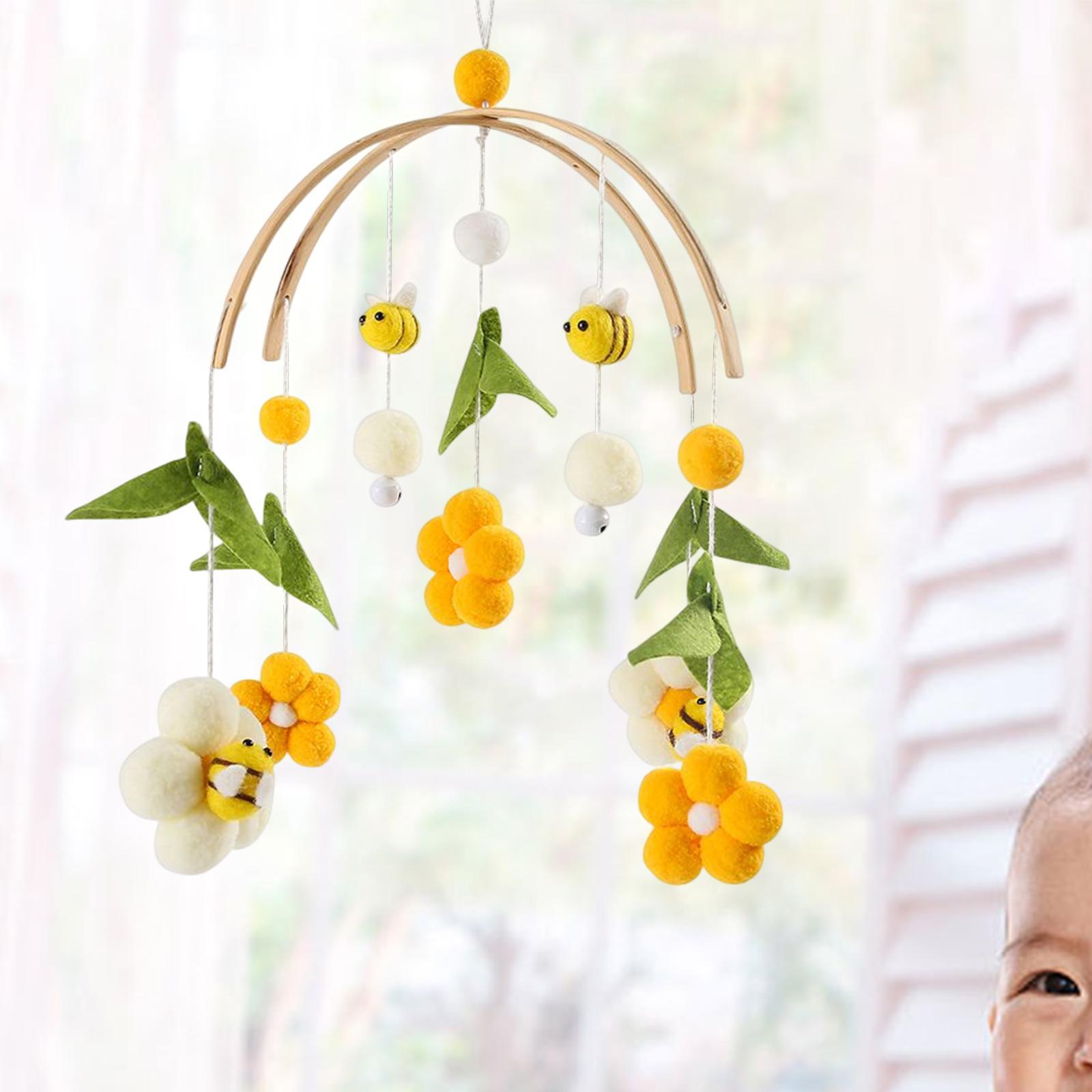 Musical Crib Mobile Bed Toy Rattle Activity Toy for Stroller Pram Gifts