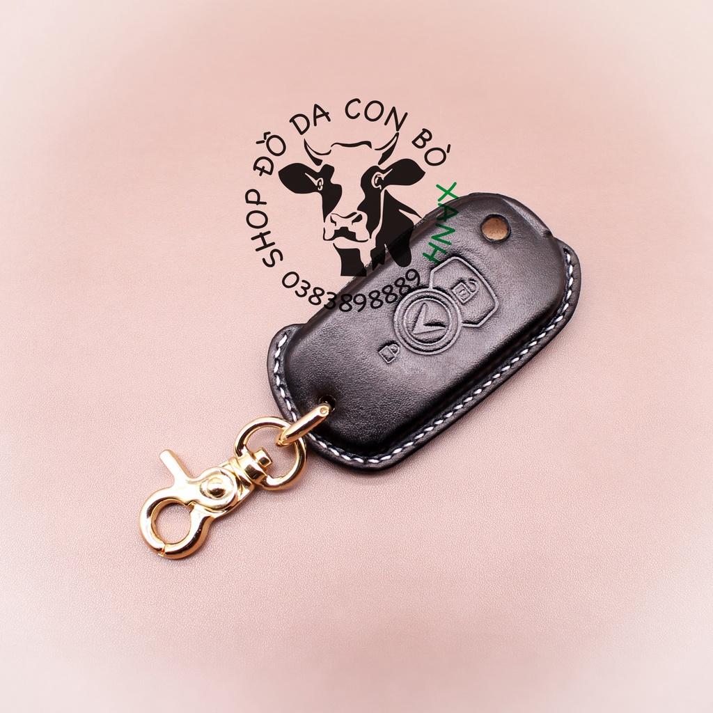 Bao da dành cho Chìa Khoá Ép Phom Vinfast Fadil handmade da thật 001e
