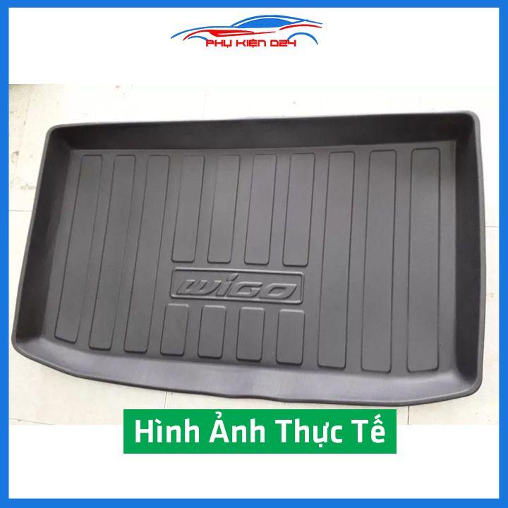 Thảm nhựa lót cốp Wigo 2016-2017-2018-2019-2020-2021-2022 nhựa dẻo dày dặn đàn hồi tốt