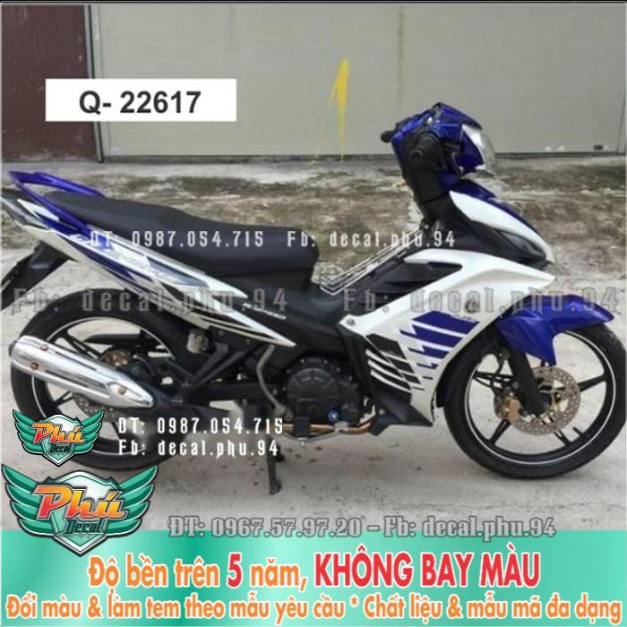 Tem rời EX 135 xanh trắng RC 2014 2