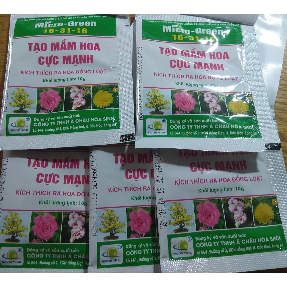 Bộ 5 gói Micro Green 16-31-16 Tạo mầm hoa cực mạnh - 1 gói 10g