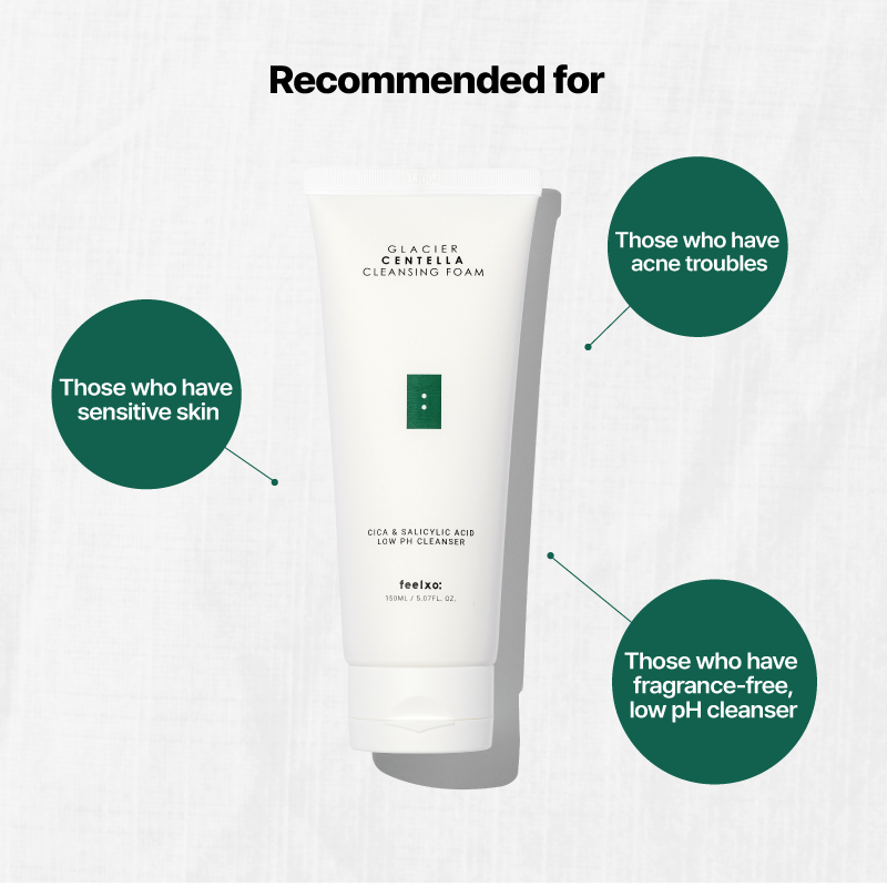 Combo Sữa Rửa Mặt Cleansing Foam, Toner Ampoule Centella và Serum Glacier Centella Dành Cho Da Nhạy Cảm, Da Mụn Feelxo