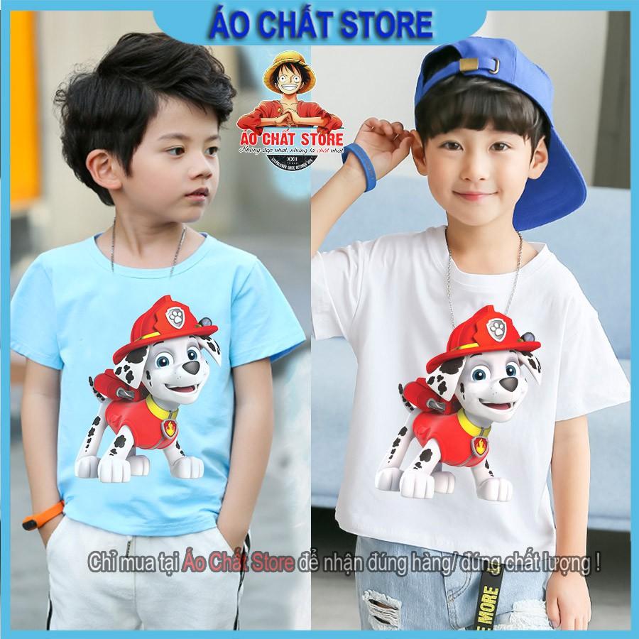 (Nhiều Màu) Áo thun đội chó cứu hộ trẻ em | Áo Paw Patrol Marshall cho bé trai | bé gái đẹp PA10 | Áo Chất Store