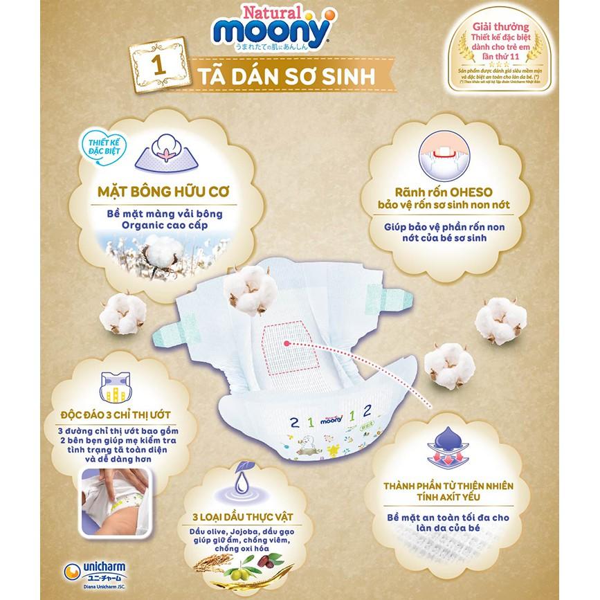 Bỉm Dán Moony Natural size L38