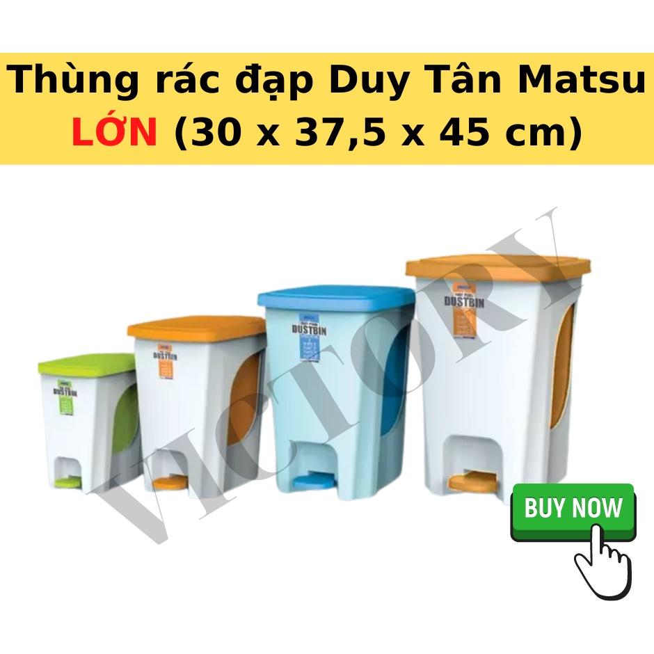 THÙNG RÁC ĐẠP MATSU LỚN NHỰA DUY TÂN CHÍNH HÃNG