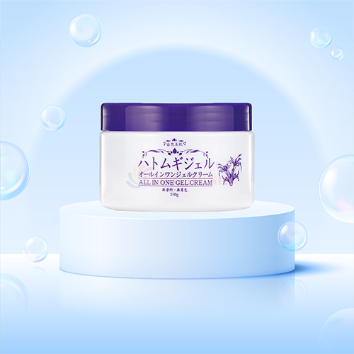 Kem dưỡng ẩm Ý Dĩ Hadakiri Hatomugi All In One Gel Cream giúp làm sáng da (250g) - Hàng chính hãng